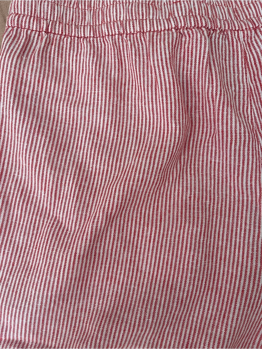 J. Crew Red & White Striped Linen Shorts - Picture 4 of 4